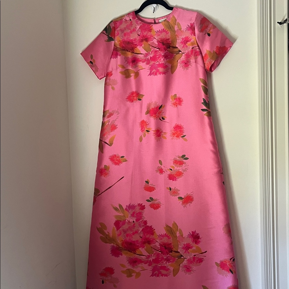 Ann Mashburn Paige Dress. Fuchsia Floral. Excellent Condition. Size 6.